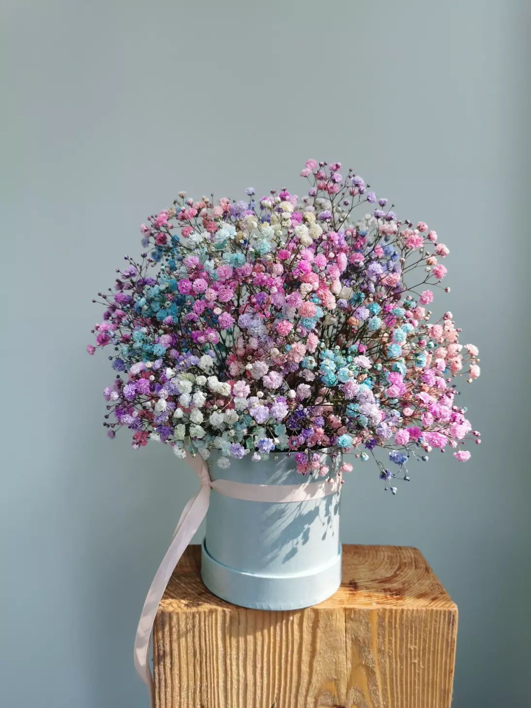 Flowerbox gipsówka kolorowa