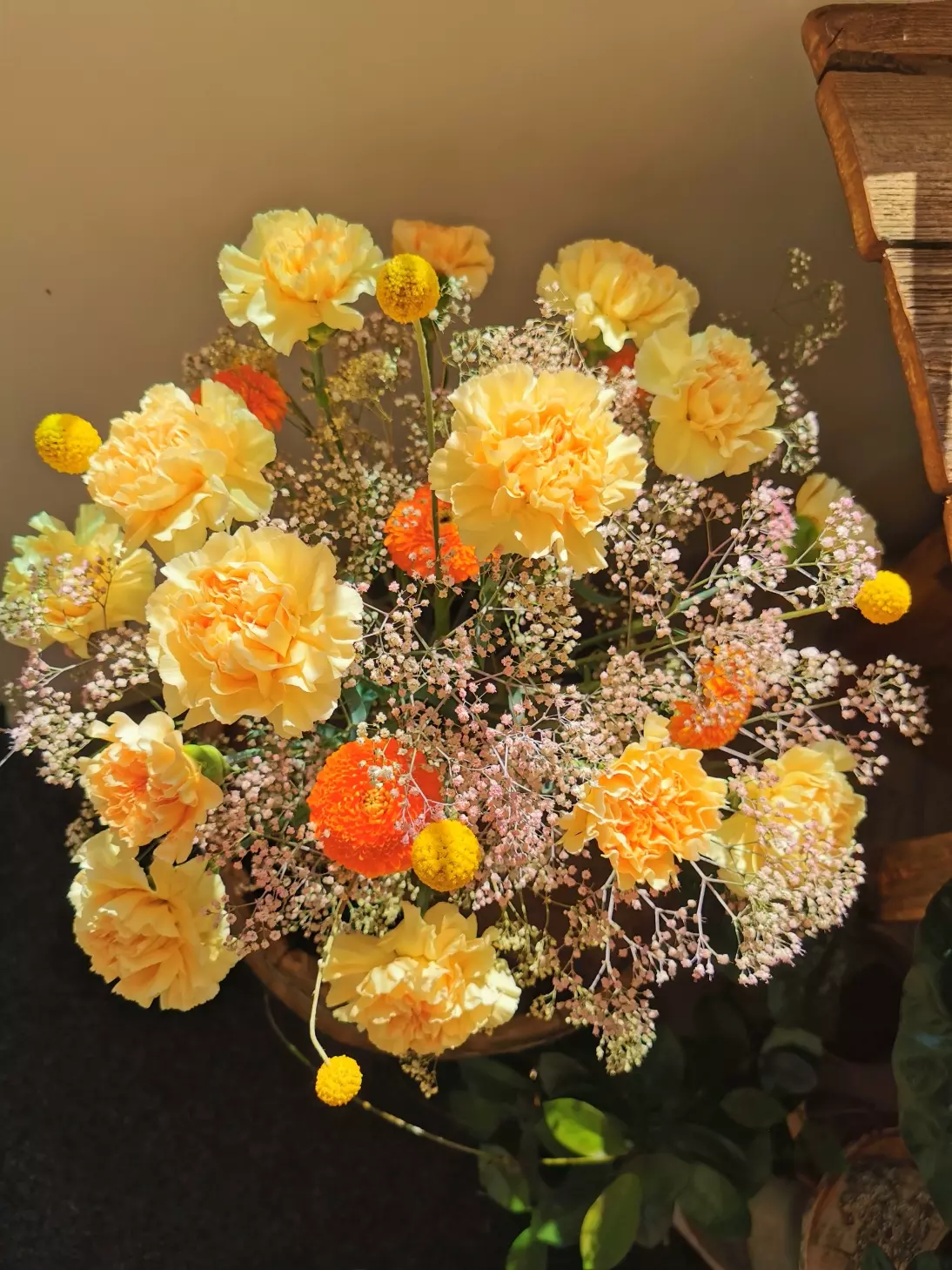 The sunshine bouquet is a radiant, energetic offering.